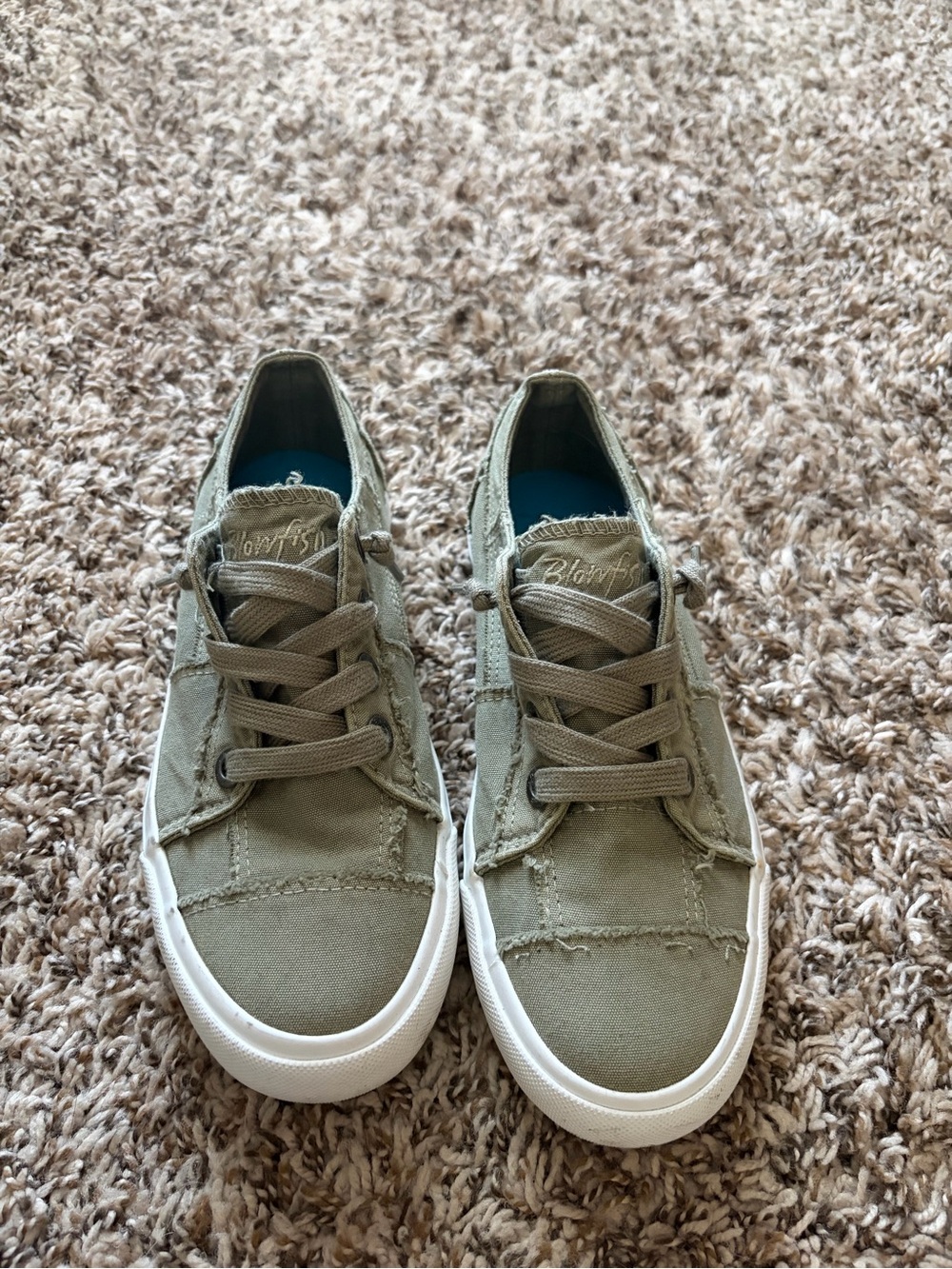 Blowfish Olive Green Canvas Sneakers